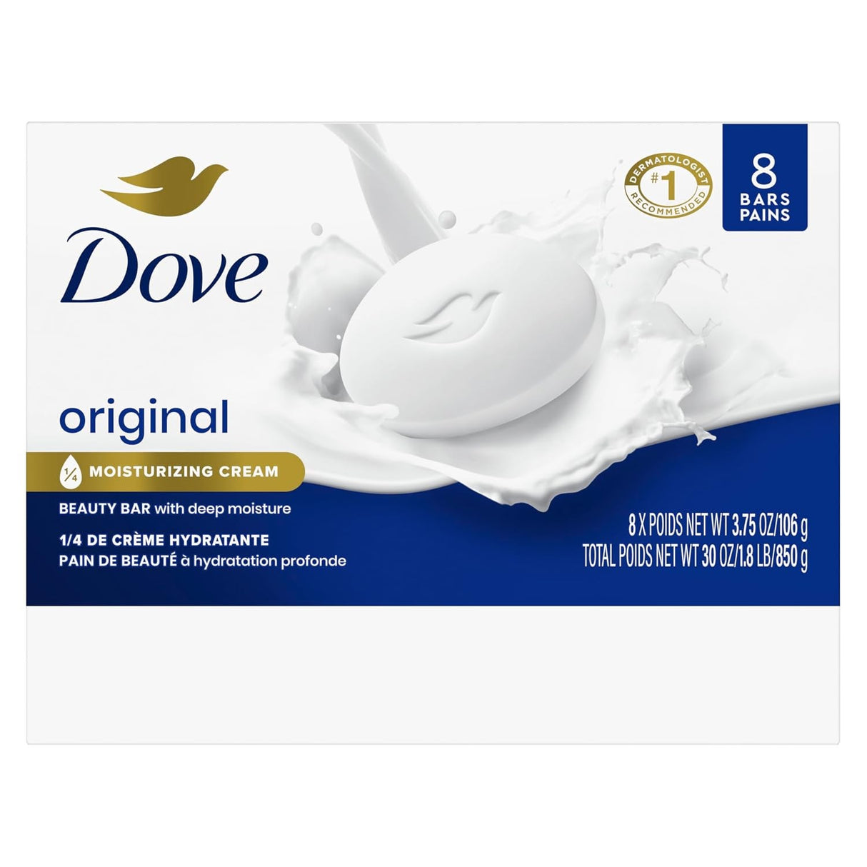 Dove Original Beauty Bar Soap, Scented, 3.75 oz