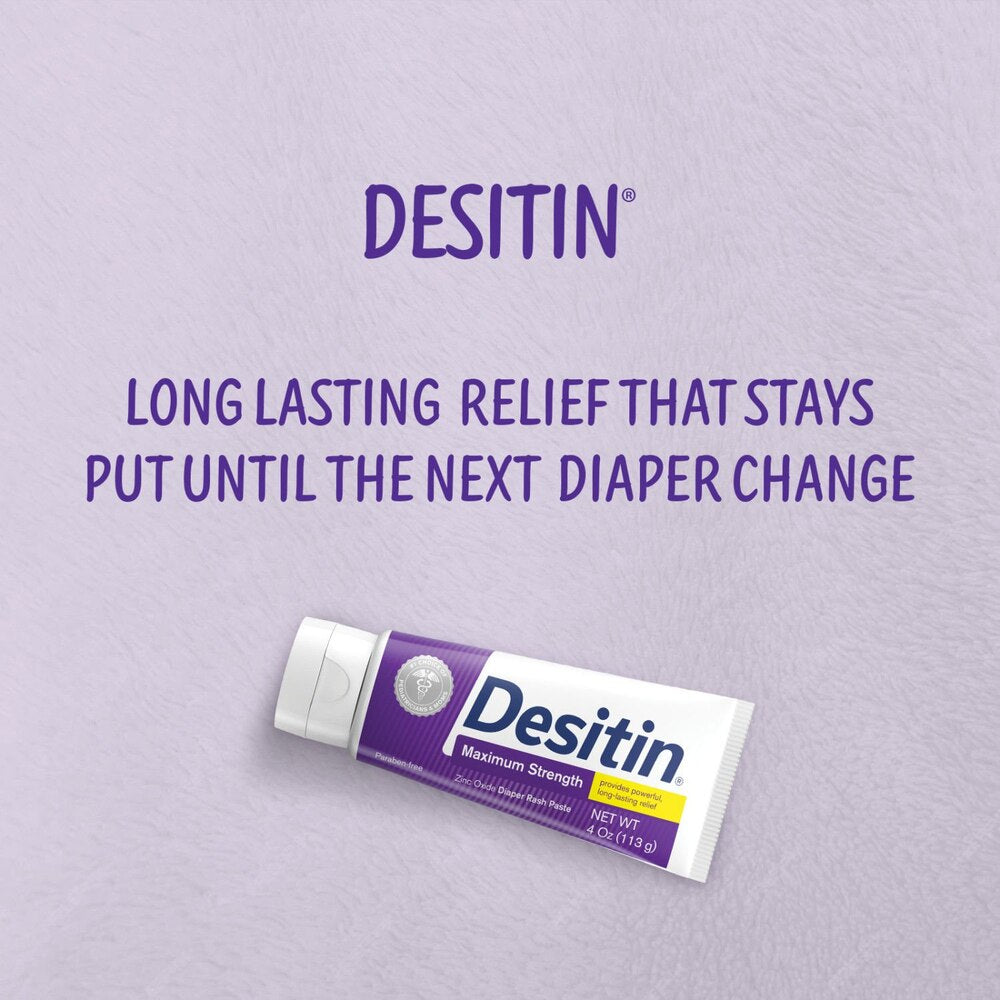 Desitin Maximum Strength Diaper Rash Cream, 40% Zinc Oxide