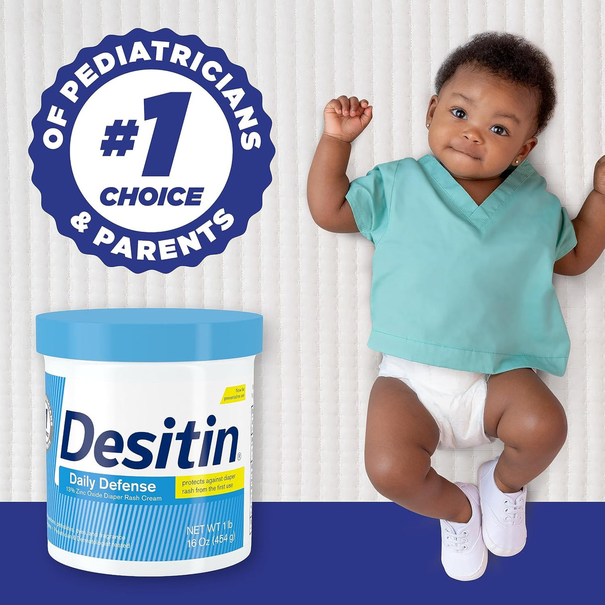 Desitin Daily Defense Diaper Rash Cream, 13% Zinc Oxide