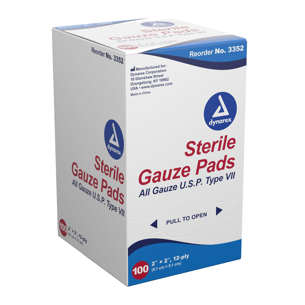 dynarex Gauze Sponge, 2 x 2 Inch, 12-Ply