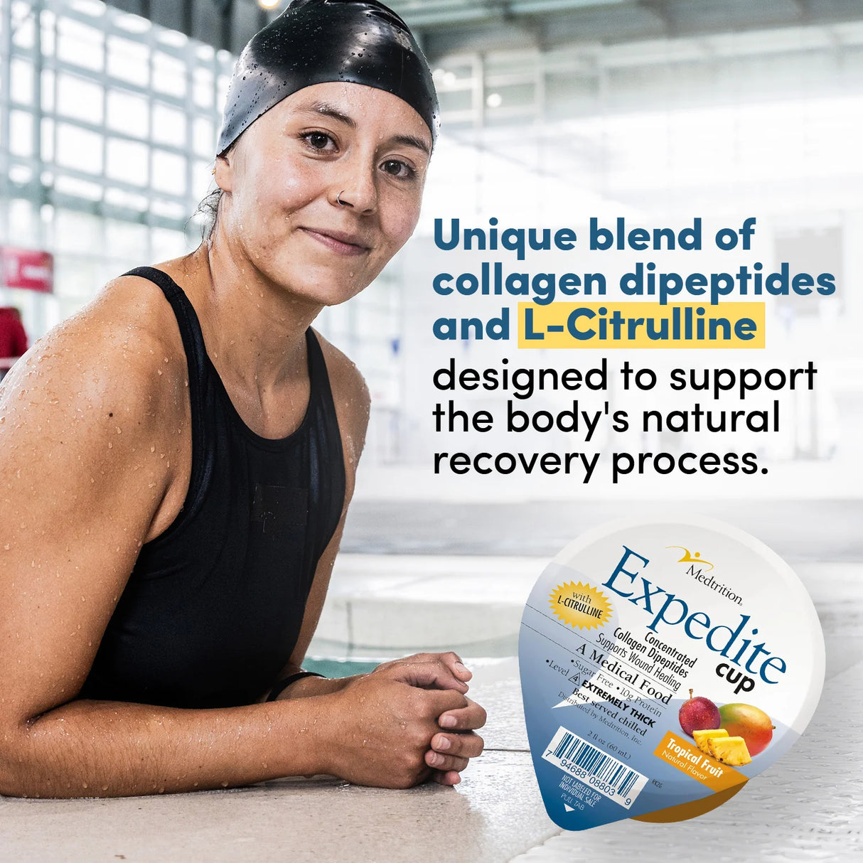 Expedite Concentrated Collagen Tropical Fruit Flavor, 2 oz Cup