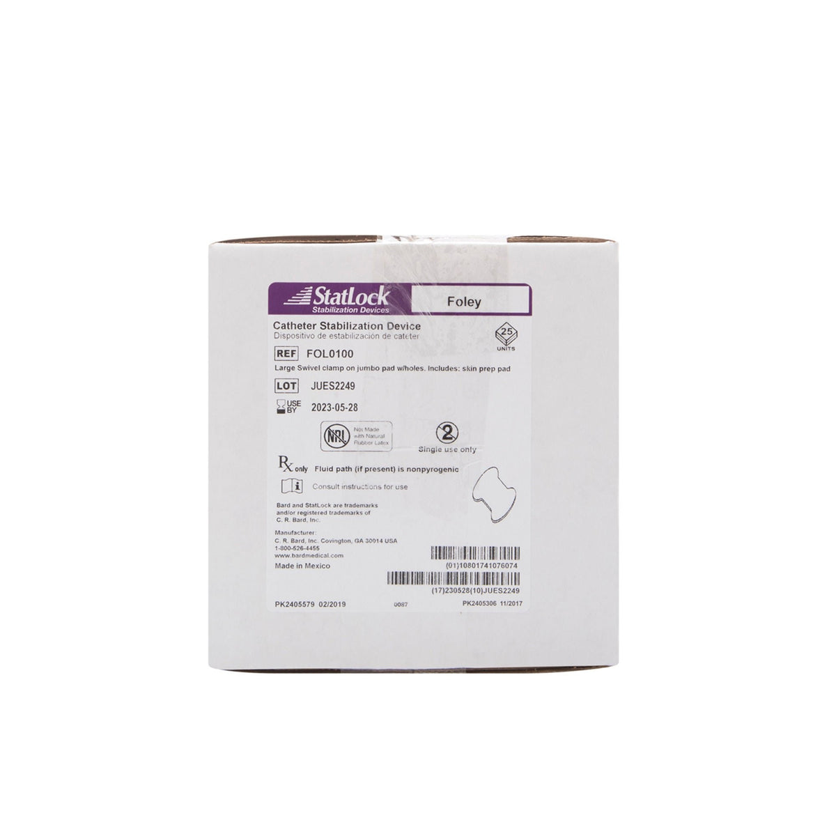 Bard Statlock Foley Catheter Secure