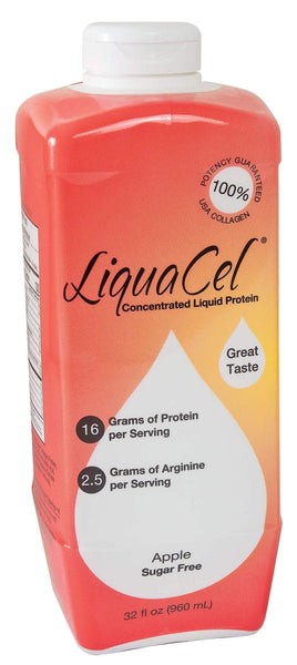 LiquaCel Concentrated Liquid Protein Oral Supplement, Apple, 32 oz