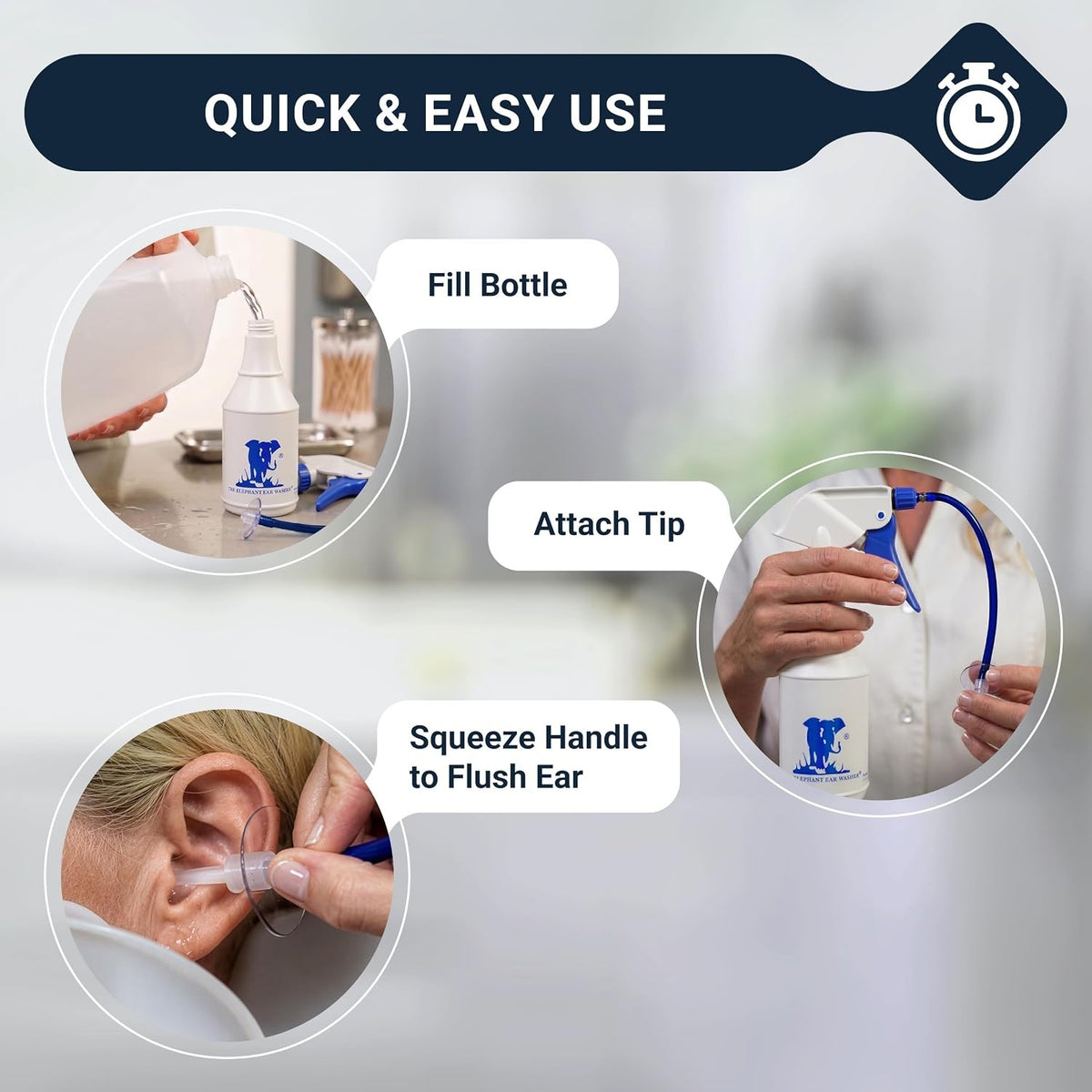 Doctor Easy Hose Adapter for Elephant Ear Washer