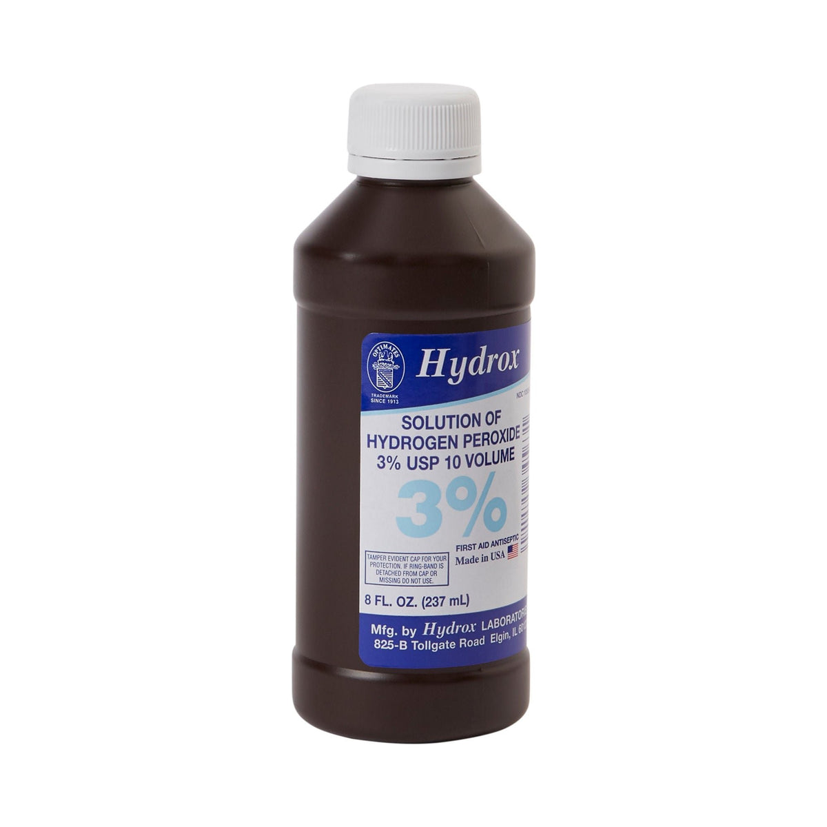 McKesson Hydrogen Peroxide, Antiseptic Topical Liquid, 8 oz. Bottle - HDX-D0011 - LL Medico
