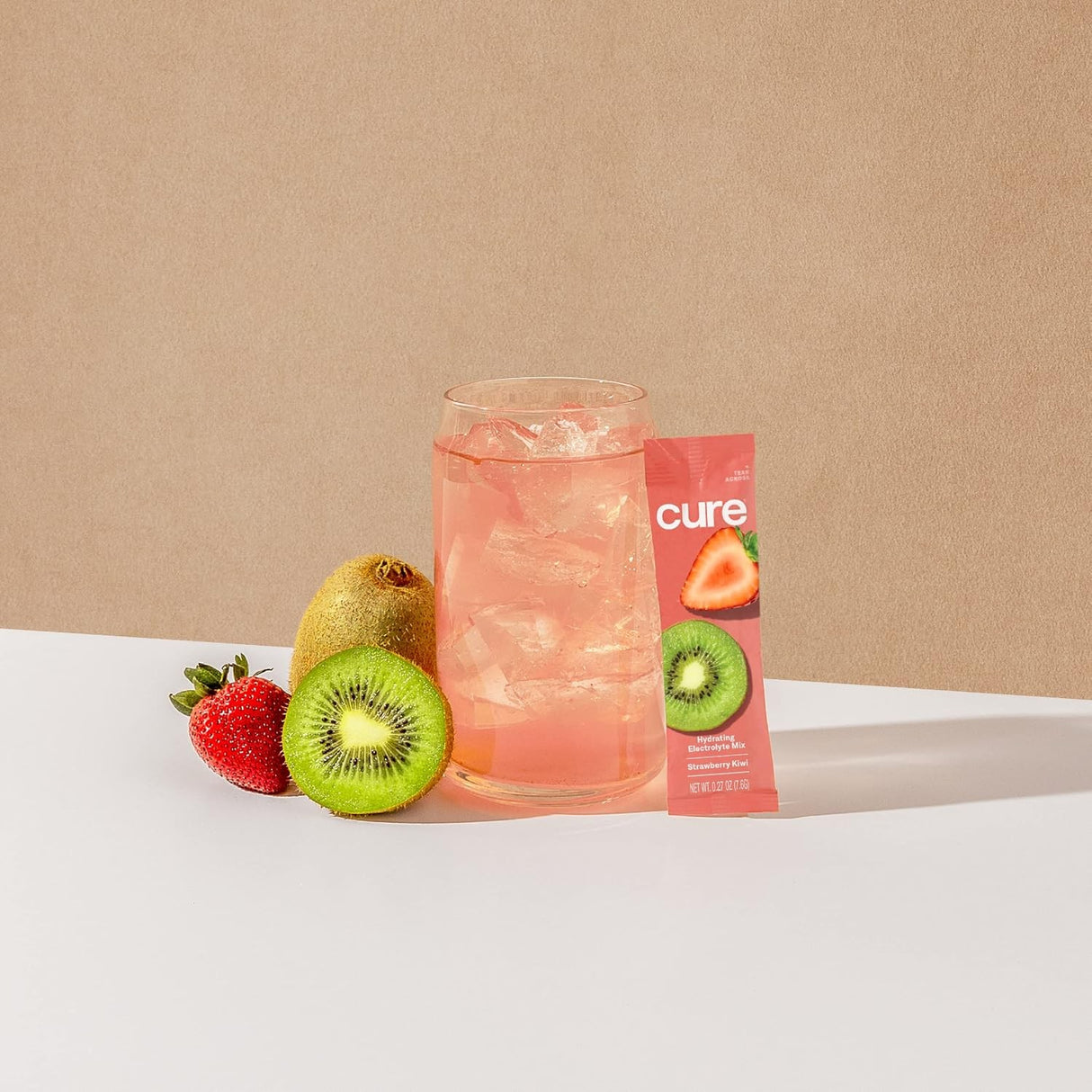 Cure Hydration Electrolyte Drink Mix, Strawberry Kiwi, 7.6 g