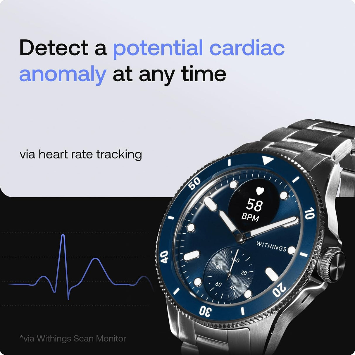 Withings ScanWatch Nova Hybrid Smart Watch, 42 mm