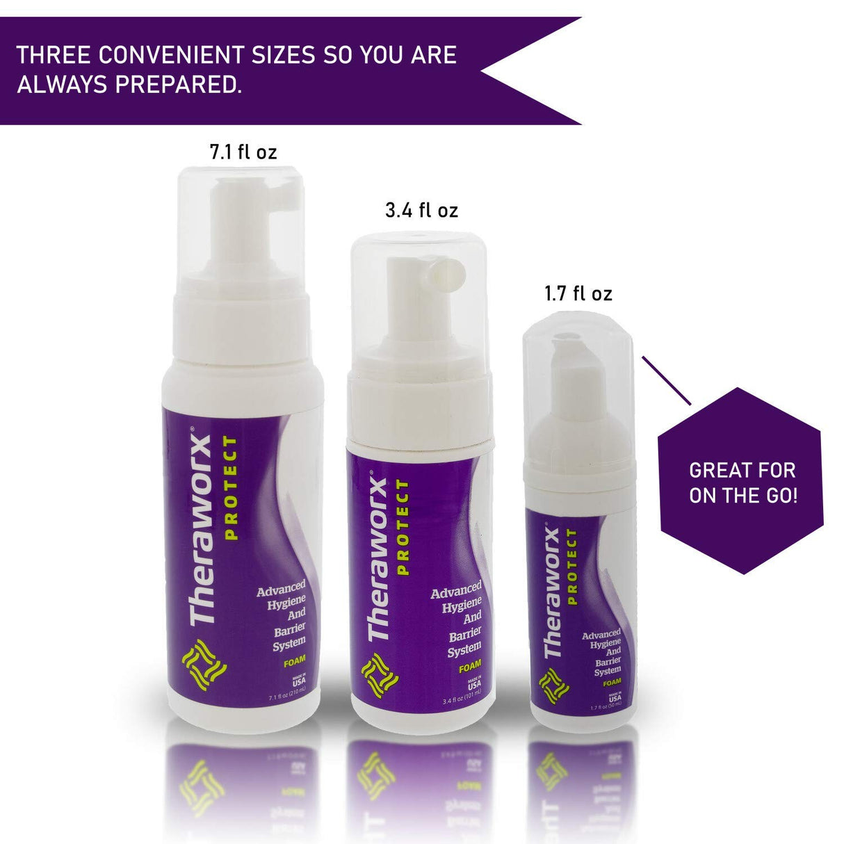 Theraworx Protect Advanced Hygiene and Barrier System Foam, Lavender Scent