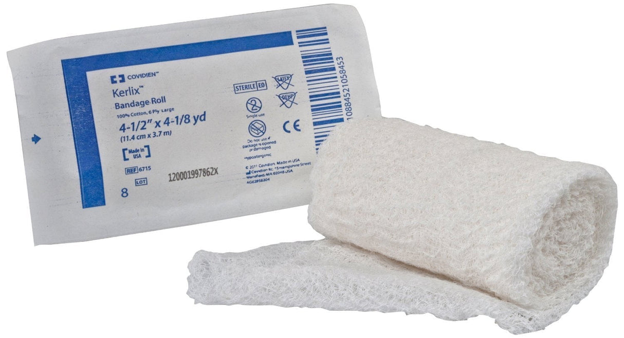 Kerlix Sterile Fluff Bandage Roll, 4-1/2 Inch x 4 Yard, Six-Ply