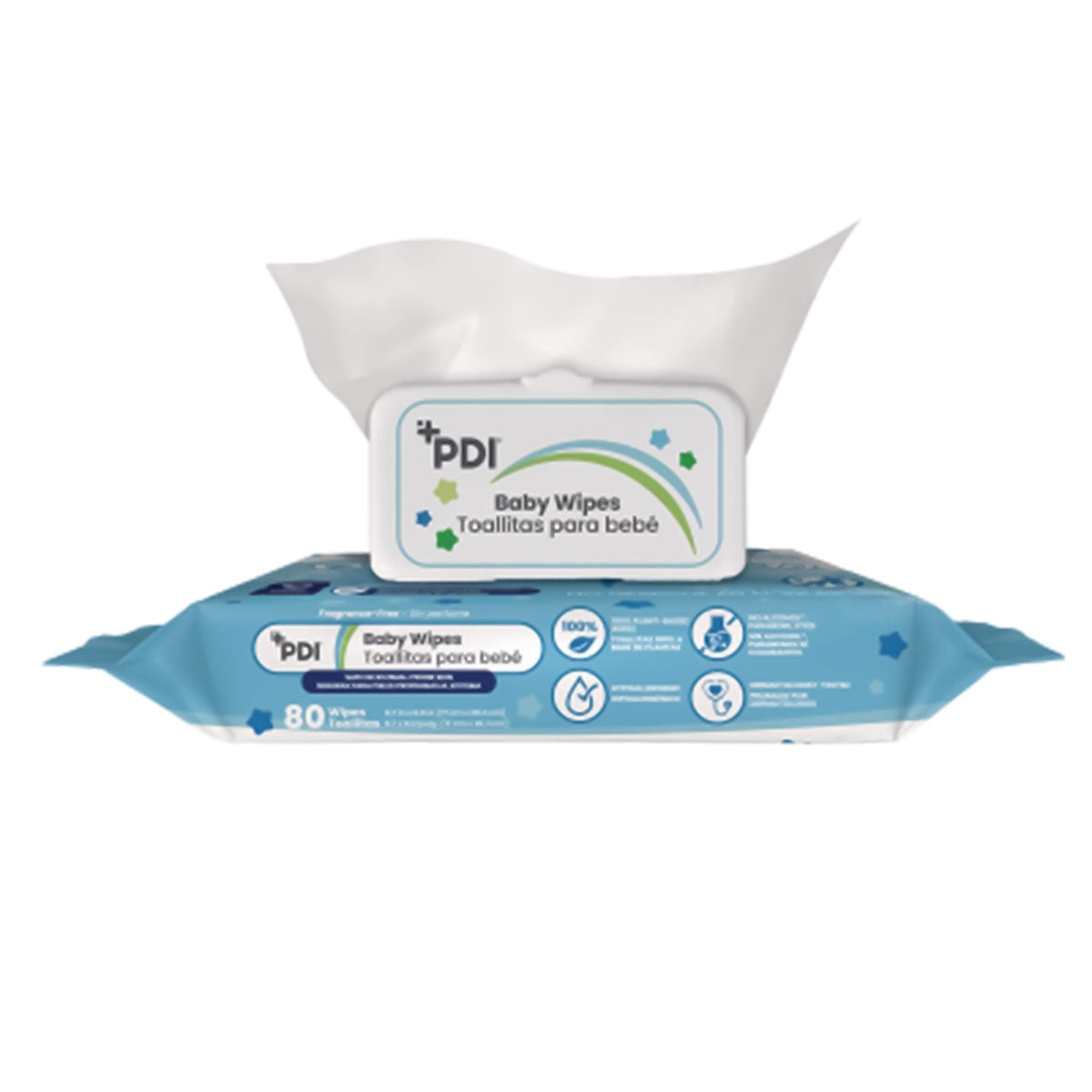 PDI Hygea Premium Baby Wipes, Unscented, 6.7" x 8" - A62640 - LL Medico