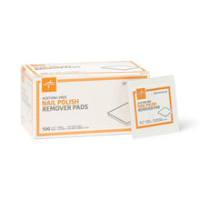 Medline Acetone-Free Nail Polish Remover Pads, Box of 100