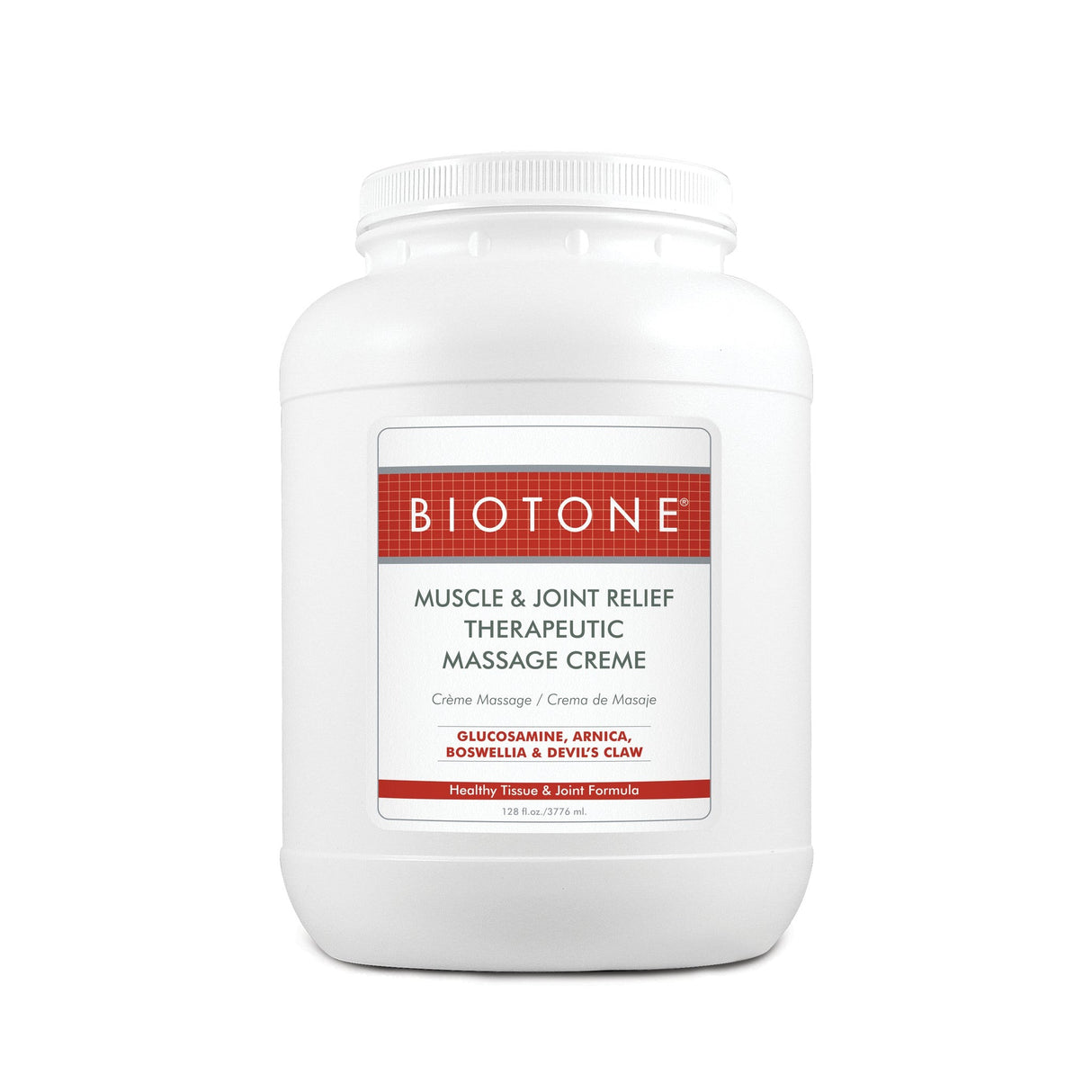 Biotone Muscle & Joint Relief Therapeutic Massage Creme, 128 fl oz