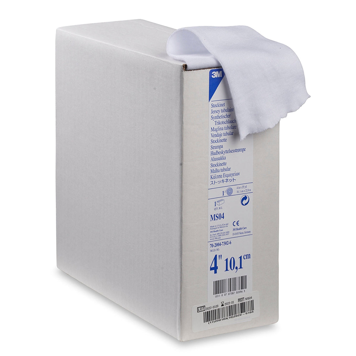 3M Synthetic Cast Stockinette, Tubular Undercast, White, Polyester, Non-Sterile, 25 Yard - LL Medico