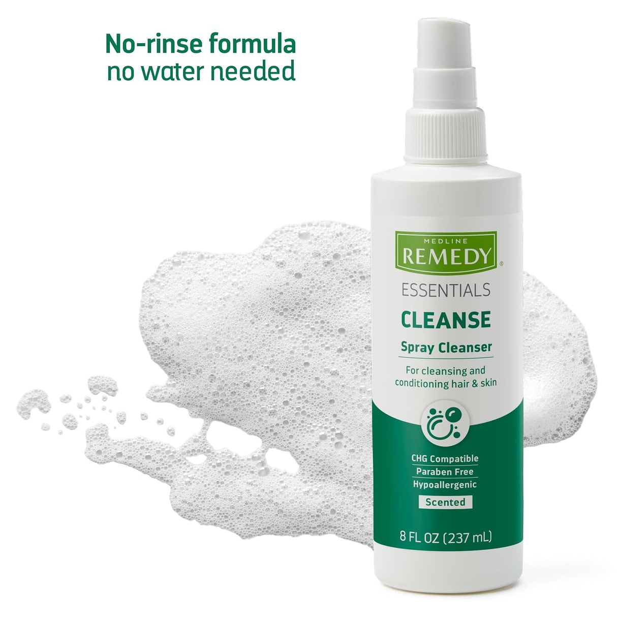 Medline Remedy Essentials Cleanse Spray Cleanser, Scented, 8 fl oz