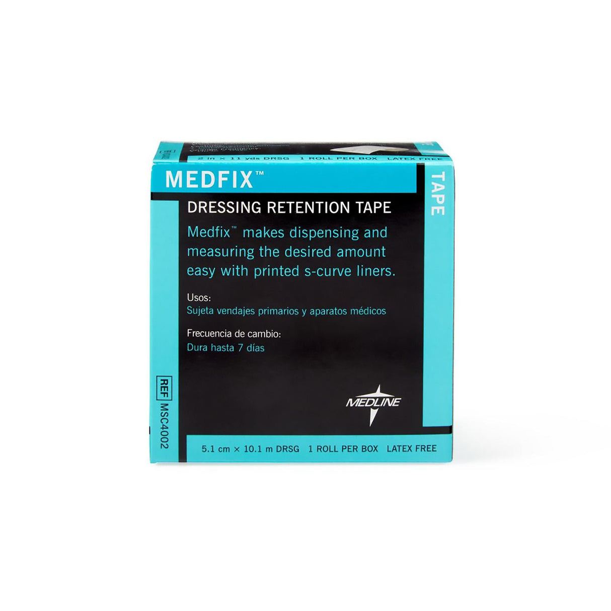 Medline MedFix Nonwoven Dressing Retention Tape, Non-Sterile, 2" x 11 Yard, White - MSC4002 - LL Medico