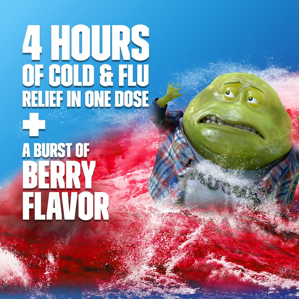 Mucinex Fast-Max Cold, Flu and Sore Throat Relief Liquid, Maximum Strength, 6 fl oz