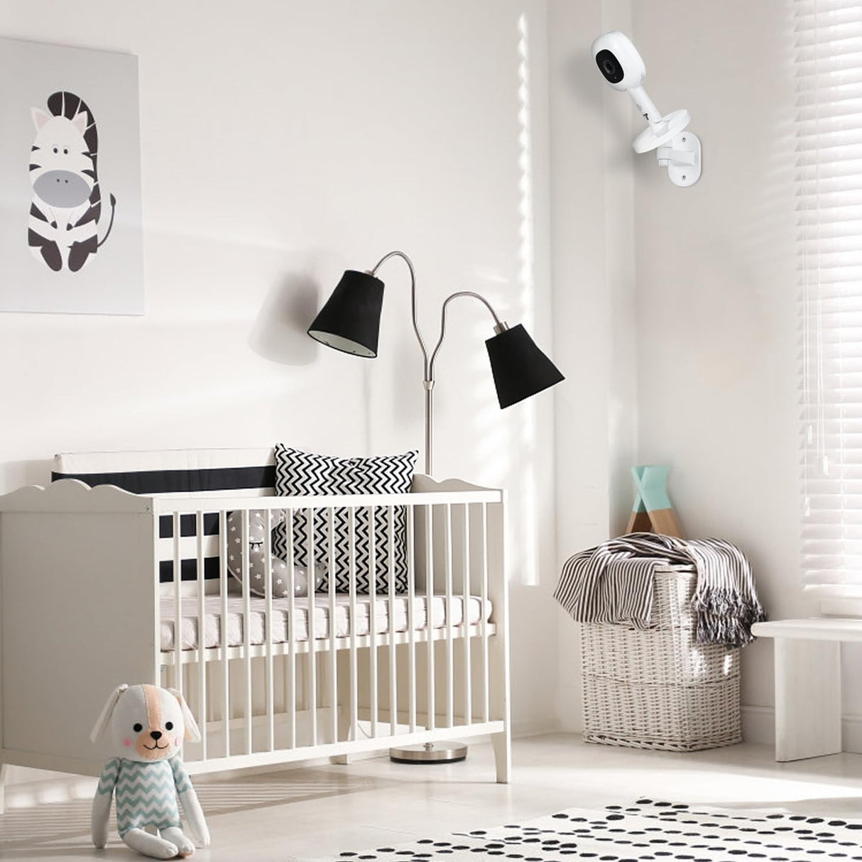 Baby Monitor with Wall Mount Nanit Pro Smart AC Adapter 1080p HD Video Quality