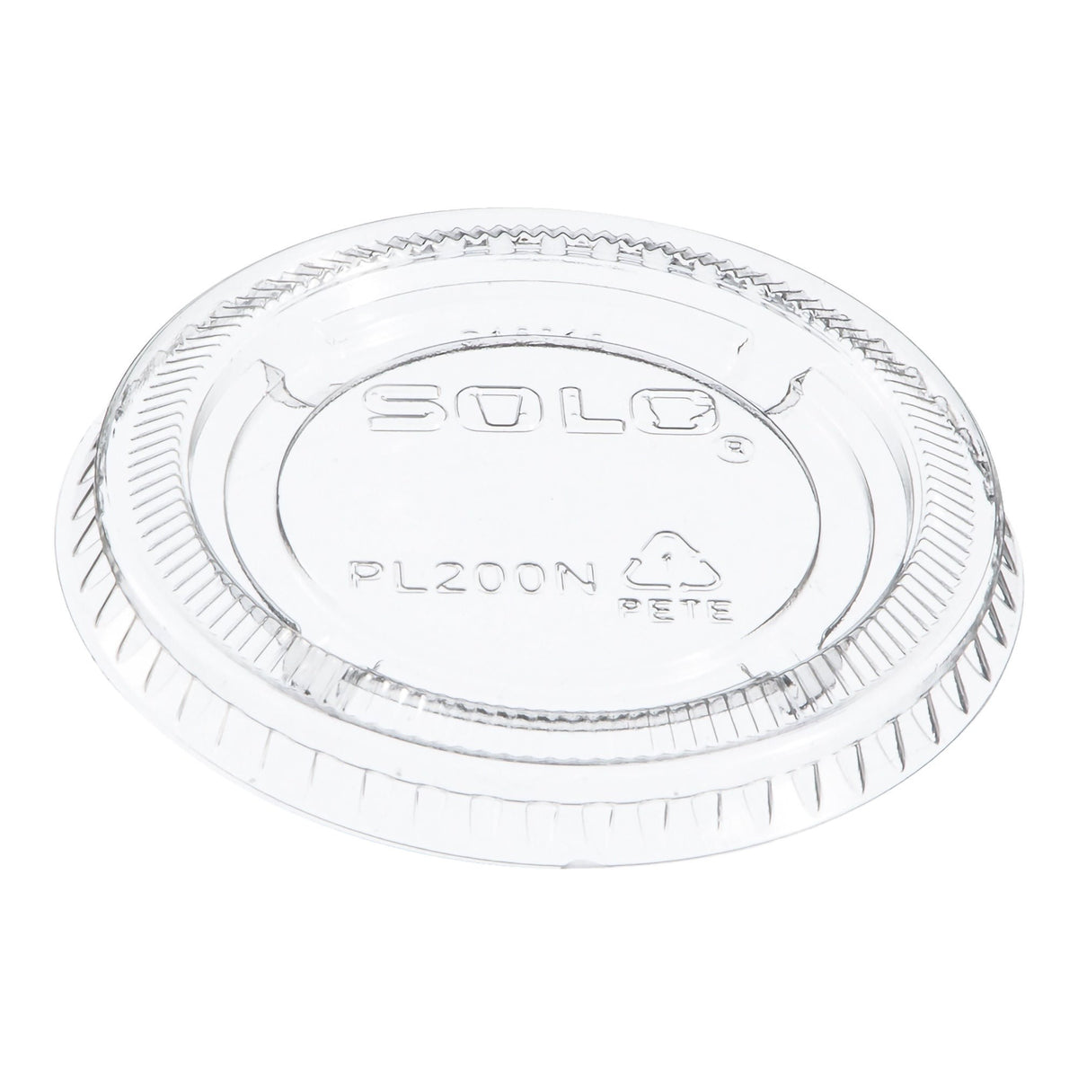 Dart Solo Souffle Cup Lid, For Medium Souffle Cups, Clear, Plastic, Disposable - PL200N - LL Medico