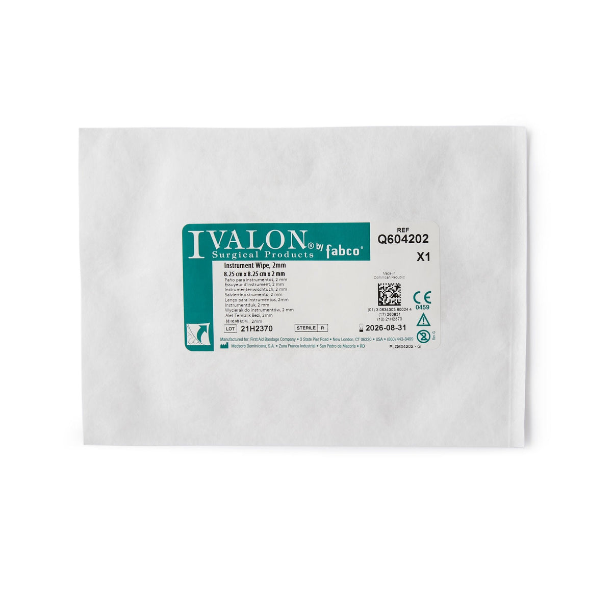 Ivalon Instrument Wipe, 3.25" x 3.25", PVA Polyvinyl Acetal, Sterile - Q604202 - LL Medico