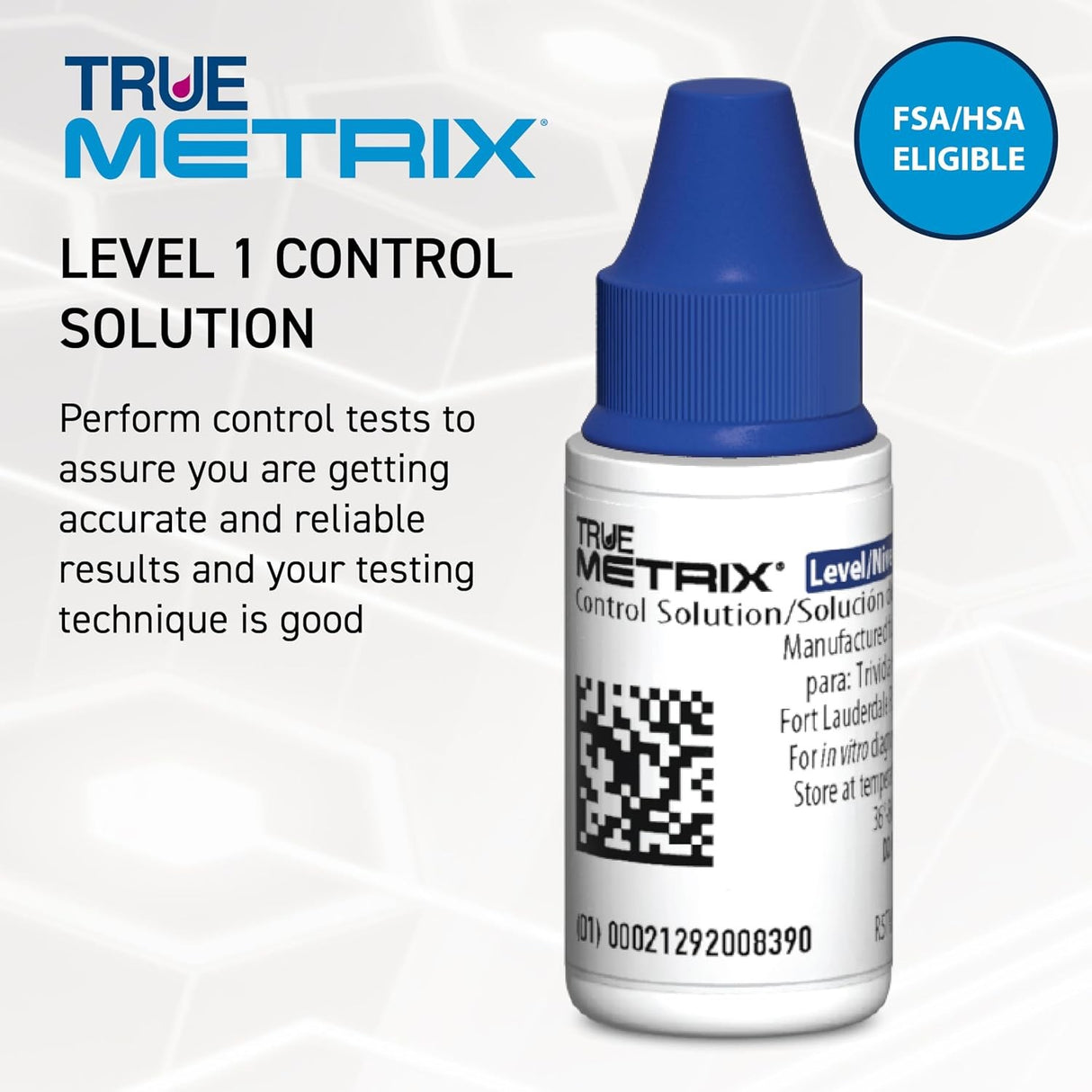 Trividia Health True Metrix Level 1 Control Solution, 3 mL