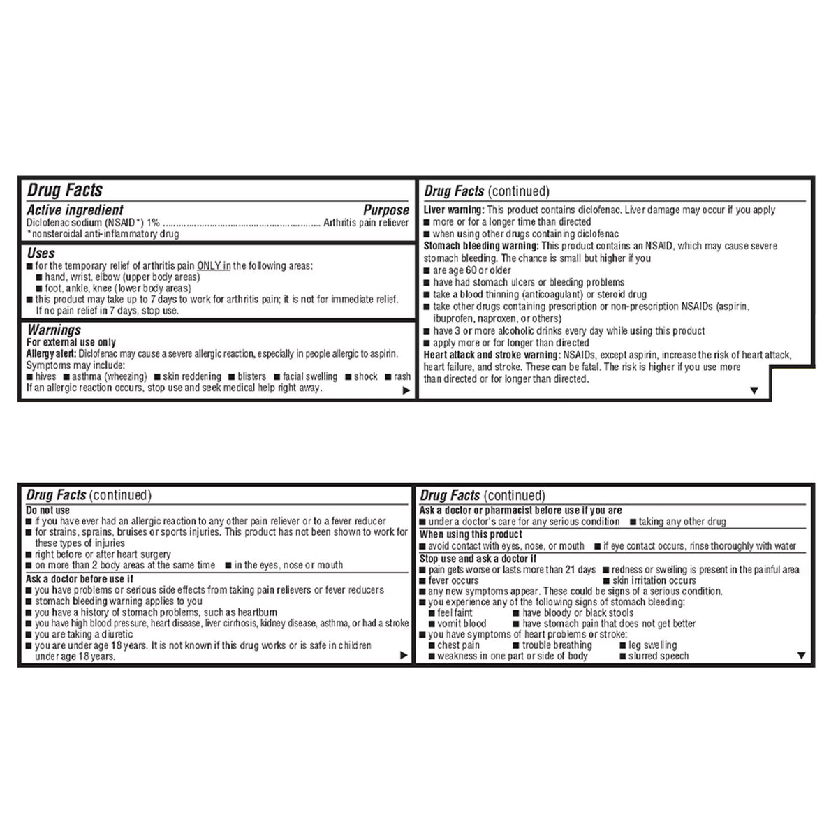 Geri-Care Diclofenac Sodium Topical Gel, 1%, Arthritis Pain Reliever, 100 Gram - S140-01-GCP - LL Medico