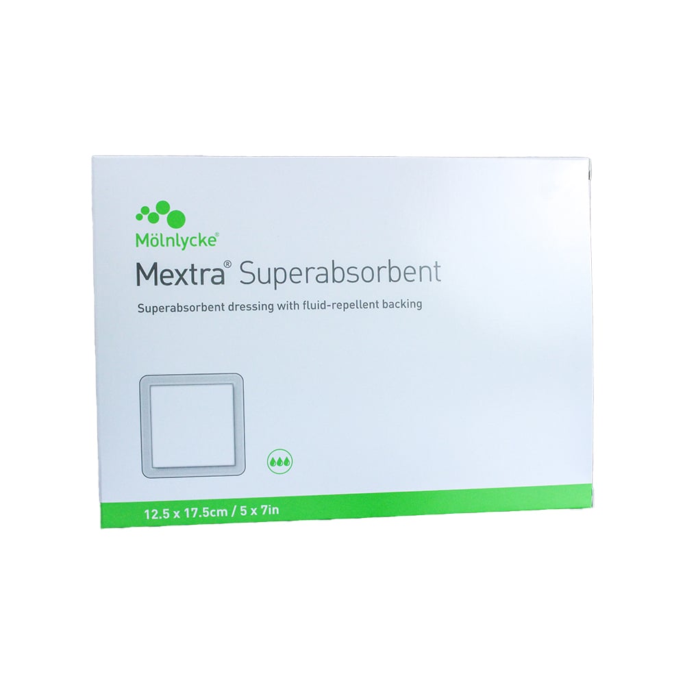 Mextra Superabsorbent Super Absorbent Dressing, 4 x 6 Inch