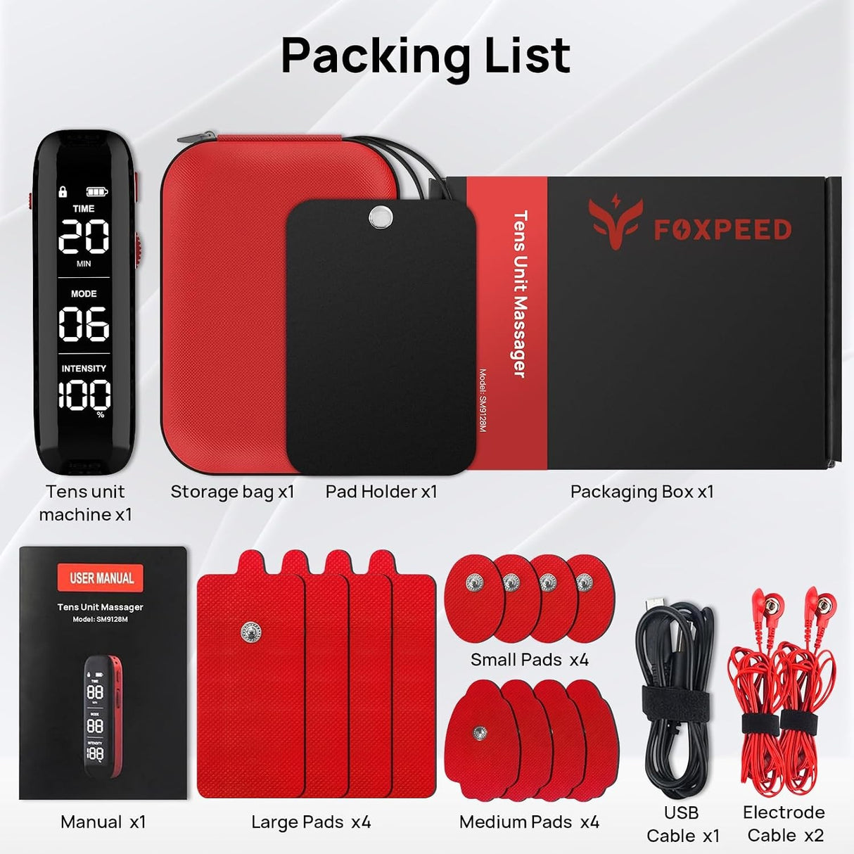 Sensiv Multi-Channel TENS Unit, 1" x 2.5" x 5"