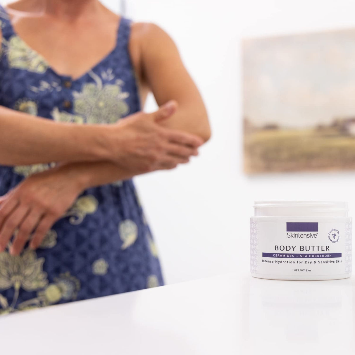 Skintensive Body Butter Ceramides + Sea Buckthorn Cream, Unscented, 8 oz