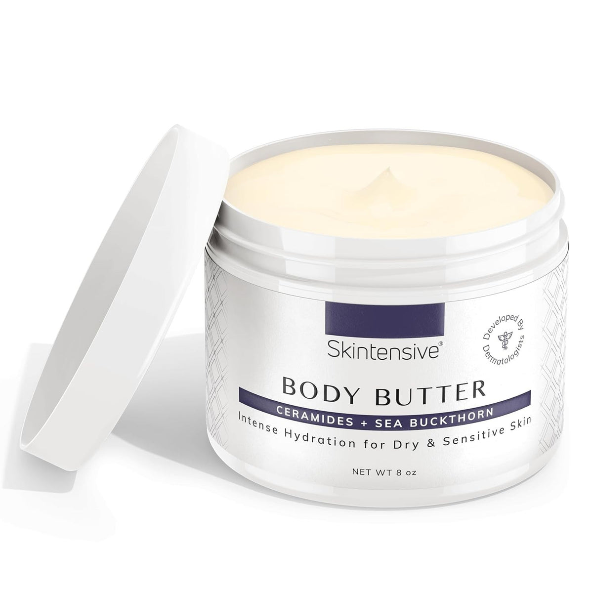 Skintensive Body Butter Ceramides + Sea Buckthorn Cream, Unscented, 8 oz