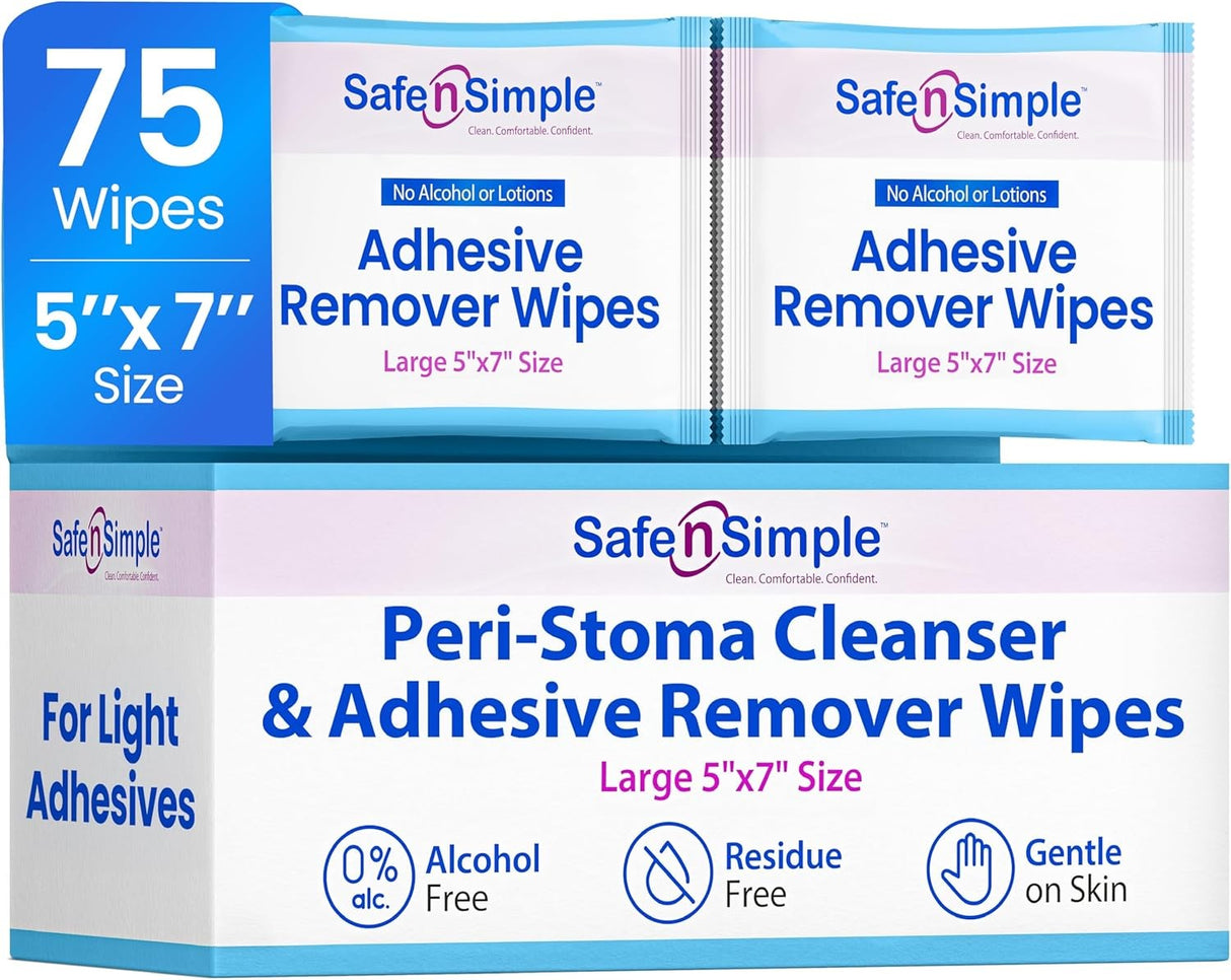Safe n Simple Adhesive Remover Wipes