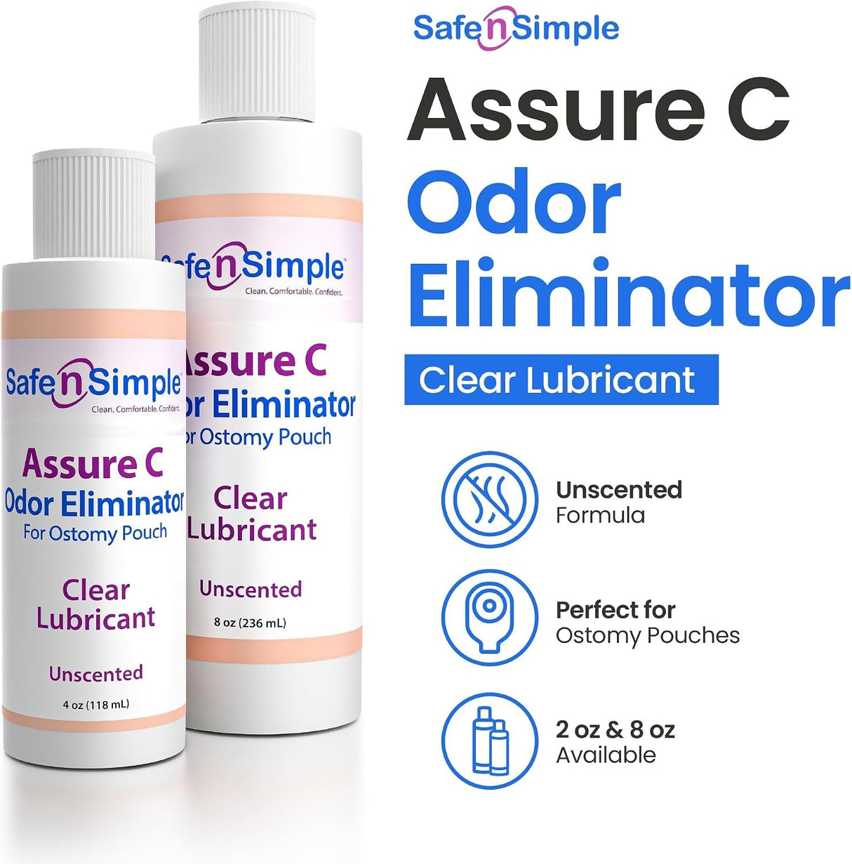 Safe Assure C Odor Eliminator, 8-ounce bottle