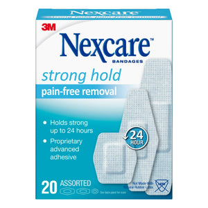 3M Nexcare Sensitive Skin White Adhesive Strip, Assorted Sizes