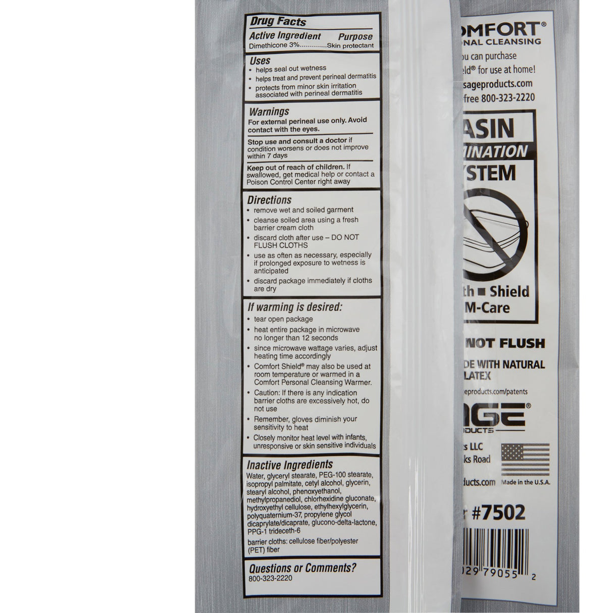 Sage Comfort Shield Barrier Cream Cloths, Small