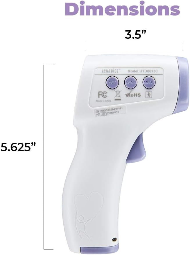 HoMedics Non-Contact Infrared Skin Surface Thermometer