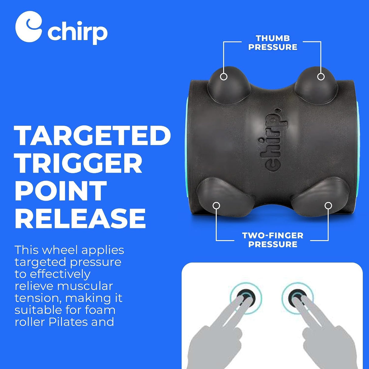 Massage Wheel Chirp 4 Inch Diameter X 5 Inch Width