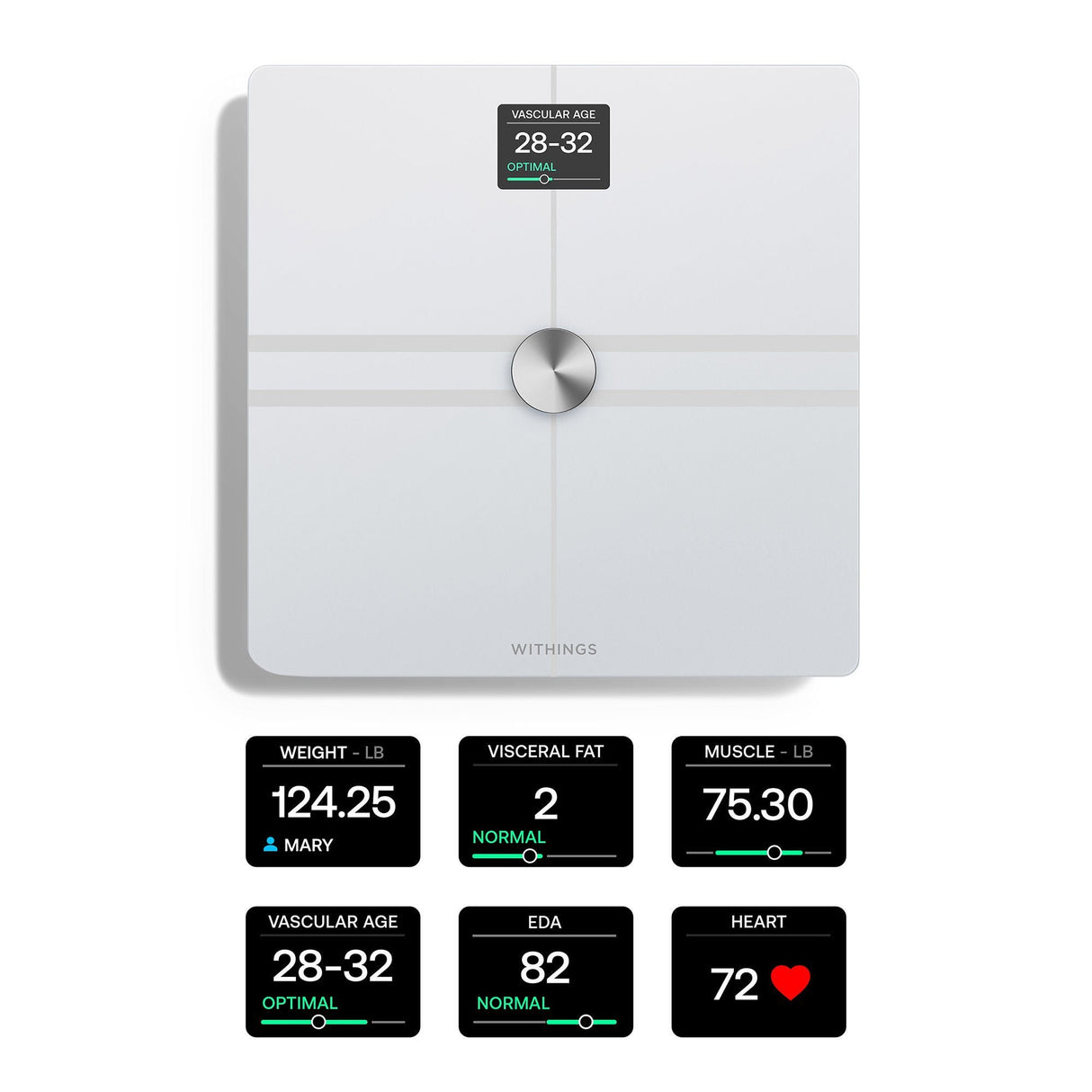 Withings Body Comp Total Body Composition Analyzer, White