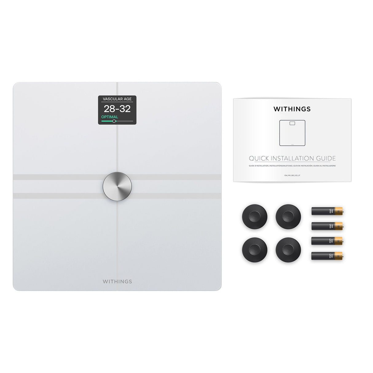 Withings Body Comp Total Body Composition Analyzer, White