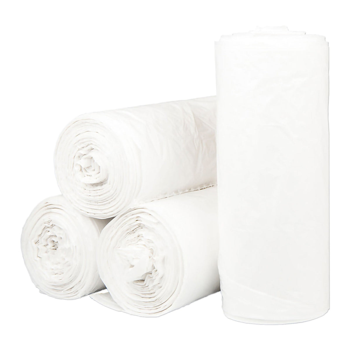 McKesson Trash Can Liner, Extra Heavy Duty, 60 gal, 0.70 mil, 38 x 58", White, Star Seal Bottom, Coreless, LLDPE - WSL3858XHW-2 - LL Medico