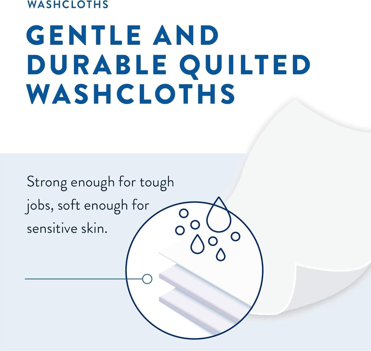 Prevail Washcloths, 12" x 8", 48 Count