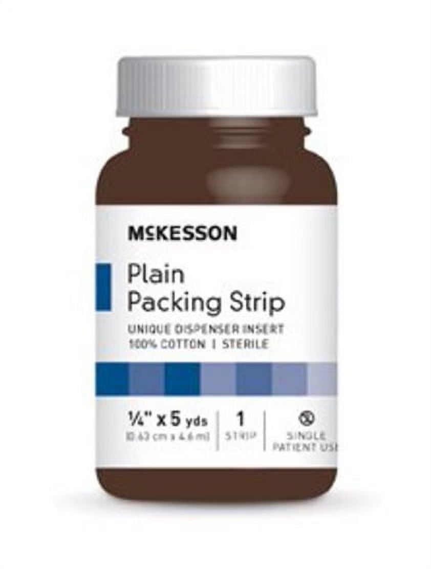 McKesson Nonimpregnated Wound Packing Strip, ¼ Inch x 5 Yard