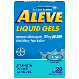 Aleve Liquid Gels, Naproxen Sodium 220 mg, Pain Reliever Capsules