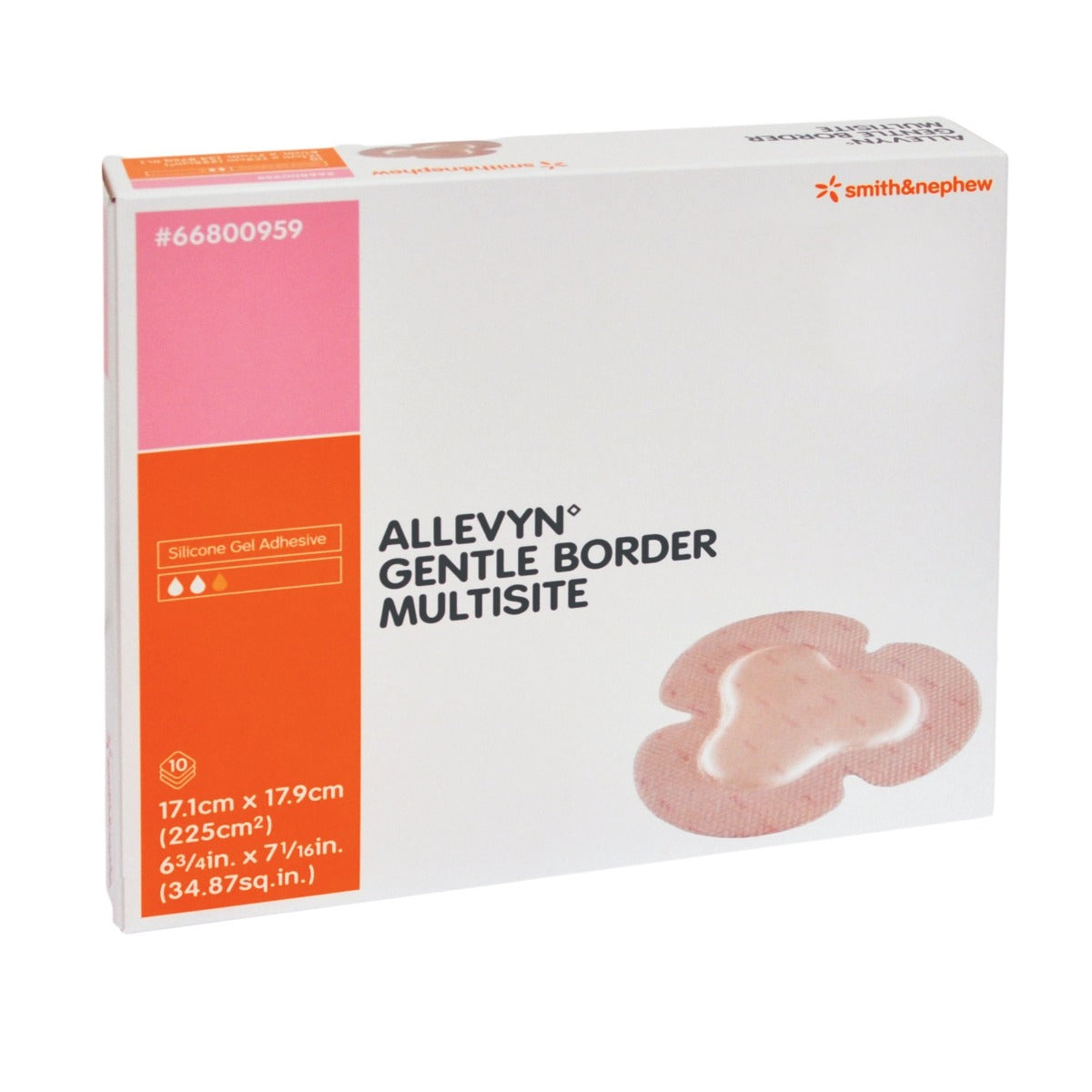 Allevyn Gentle Border Multisite, 17.1 x 17.9 Centimeter