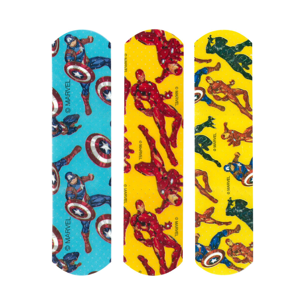 American White Cross Stat Strip Kid Design (Avengers) Adhesive Strips