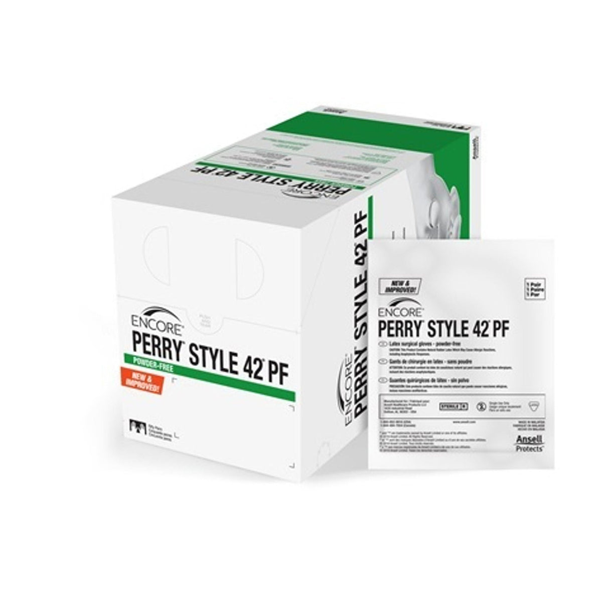 Ansell Encore Perry Style 42 PF Latex Surgical Glove - 5711101PF-Box - LL Medico