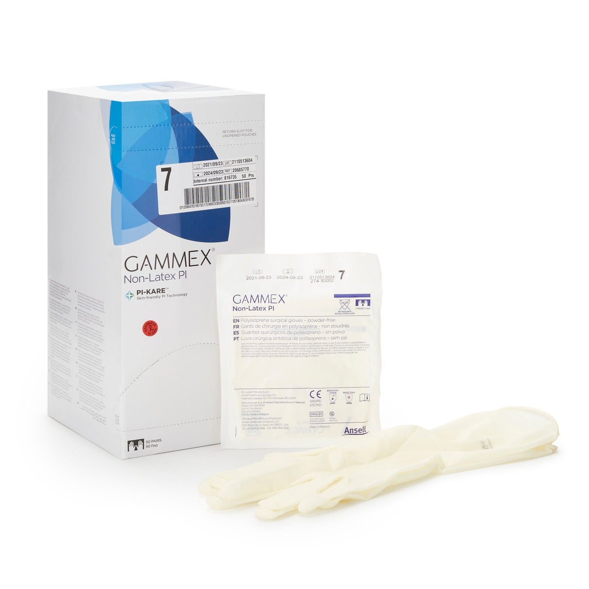 Ansell Gammex Non-Latex PI Polyisoprene Surgical Glove - 20685770-Box - LL Medico