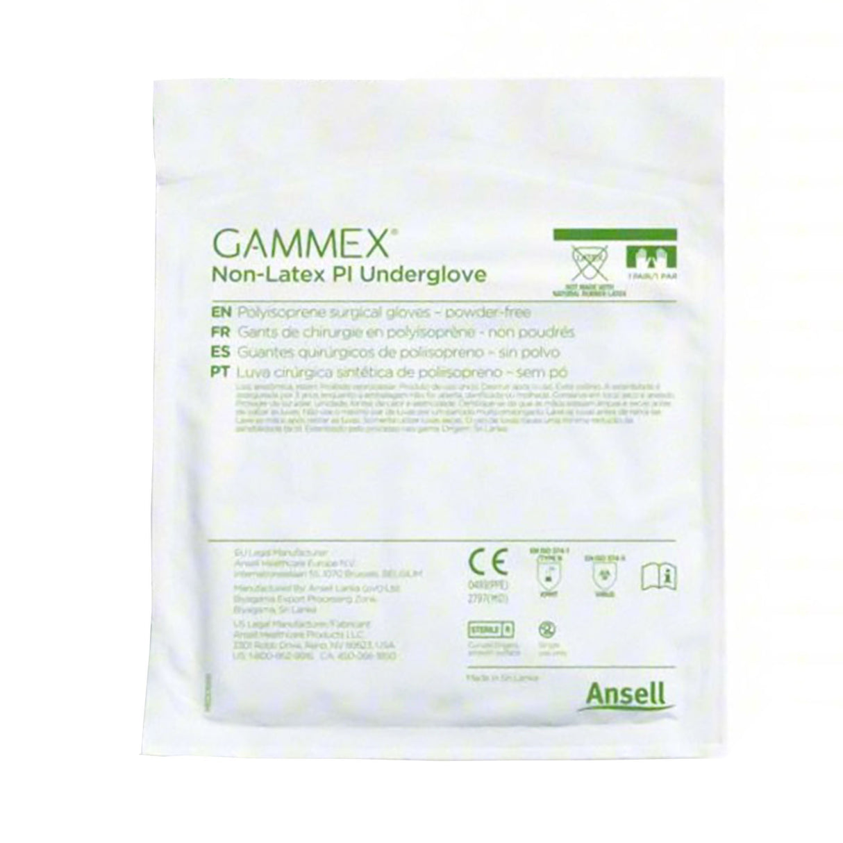 Ansell Gammex Non-Latex PI Polyisoprene Surgical Underglove - 20687265-Box - LL Medico