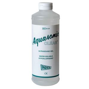 Aquasonic Clear Ultrasound Gel, High Viscosity, 1 Liter Bottle, NonSterile - 03-34-Single - LL Medico