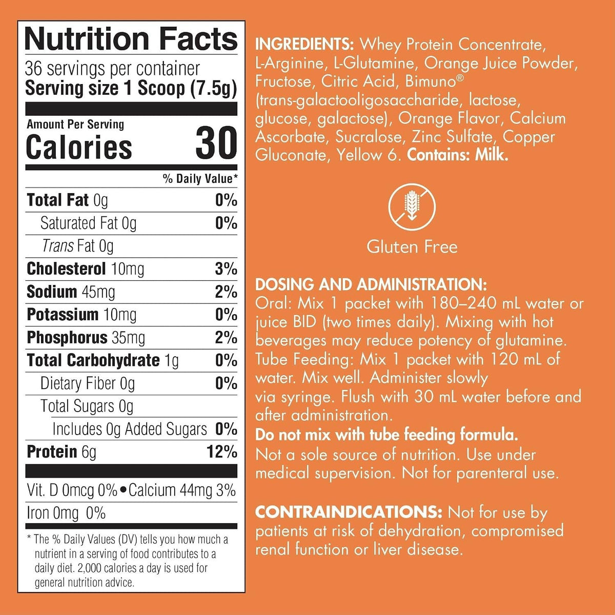 ArgiMent AT Medical Food Oral Supplement, Orange Crème, 1.5 oz Packet - 11220-Single - LL Medico