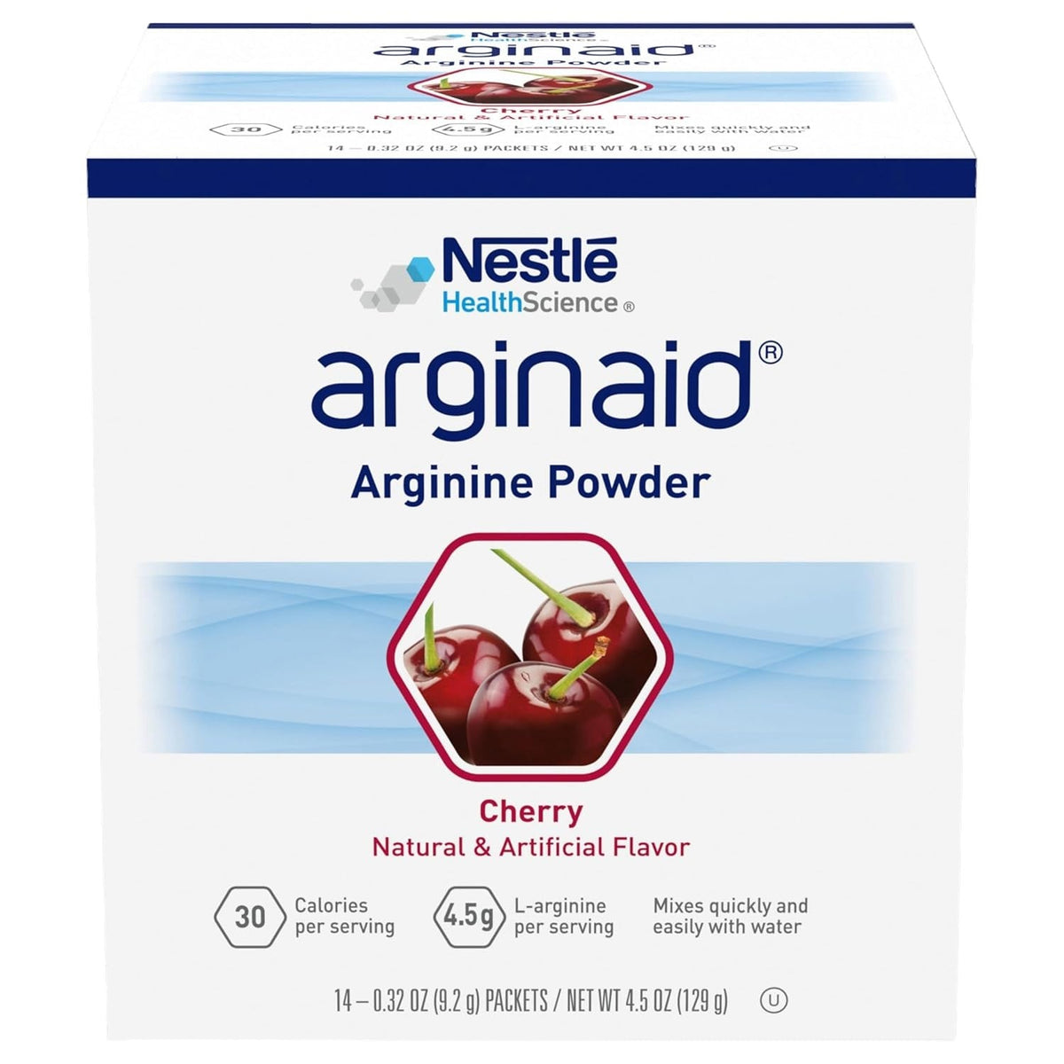 Arginaid Arginine Powder Drink Mix, Cherry, 0.32 oz - 10043900359844-Single - LL Medico