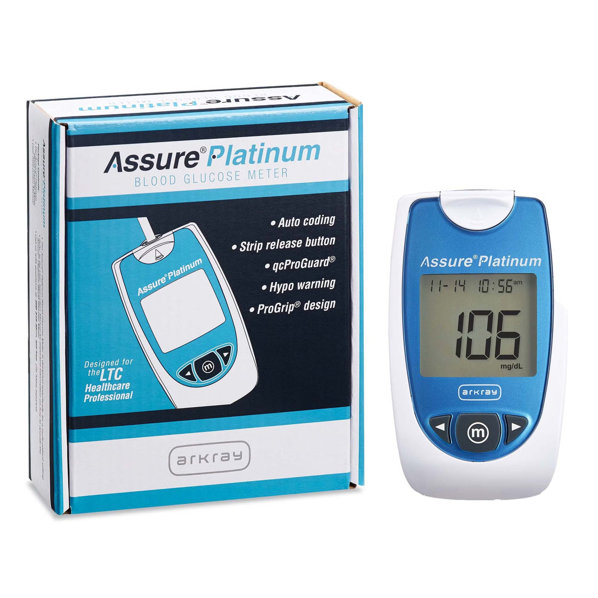 Arkray Assure Platinum Blood Glucose Meter, No Coding Required - 500001-Single - LL Medico